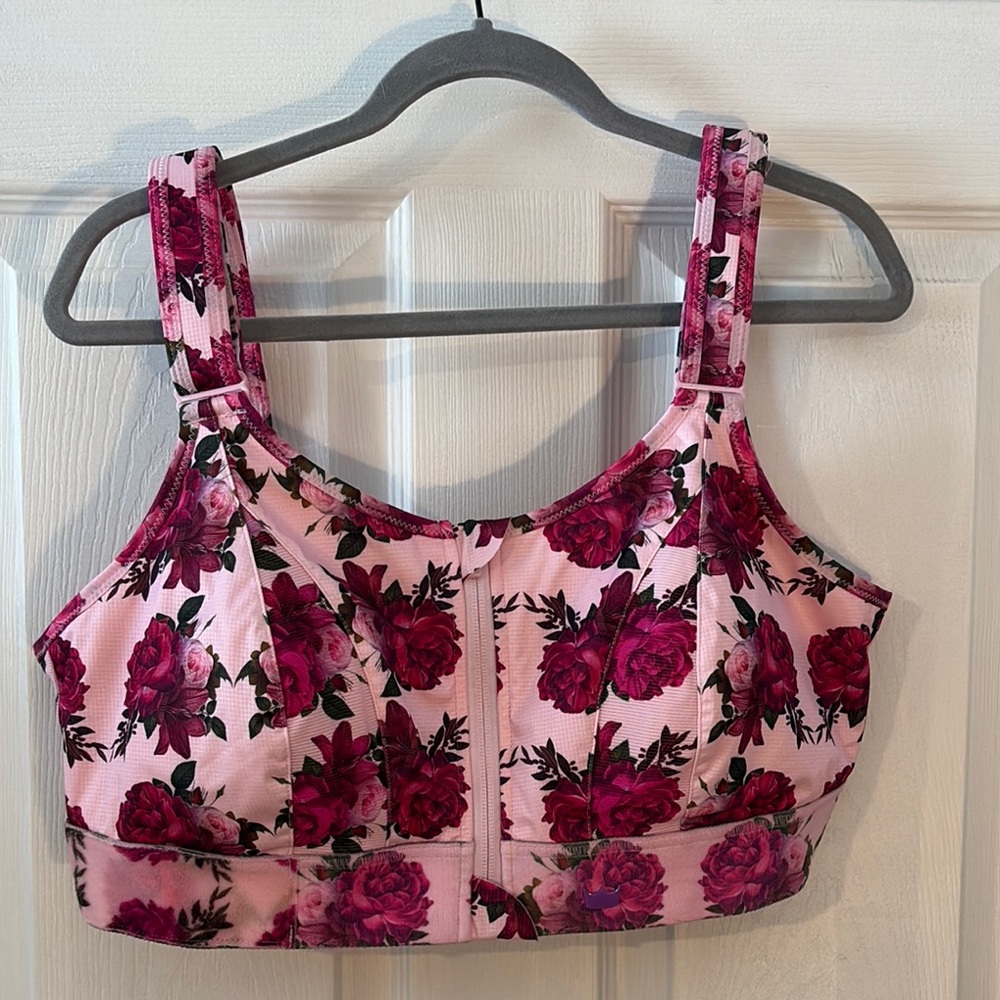 SheFit Floral Pink Ultimate Sports Bra 3 Lux